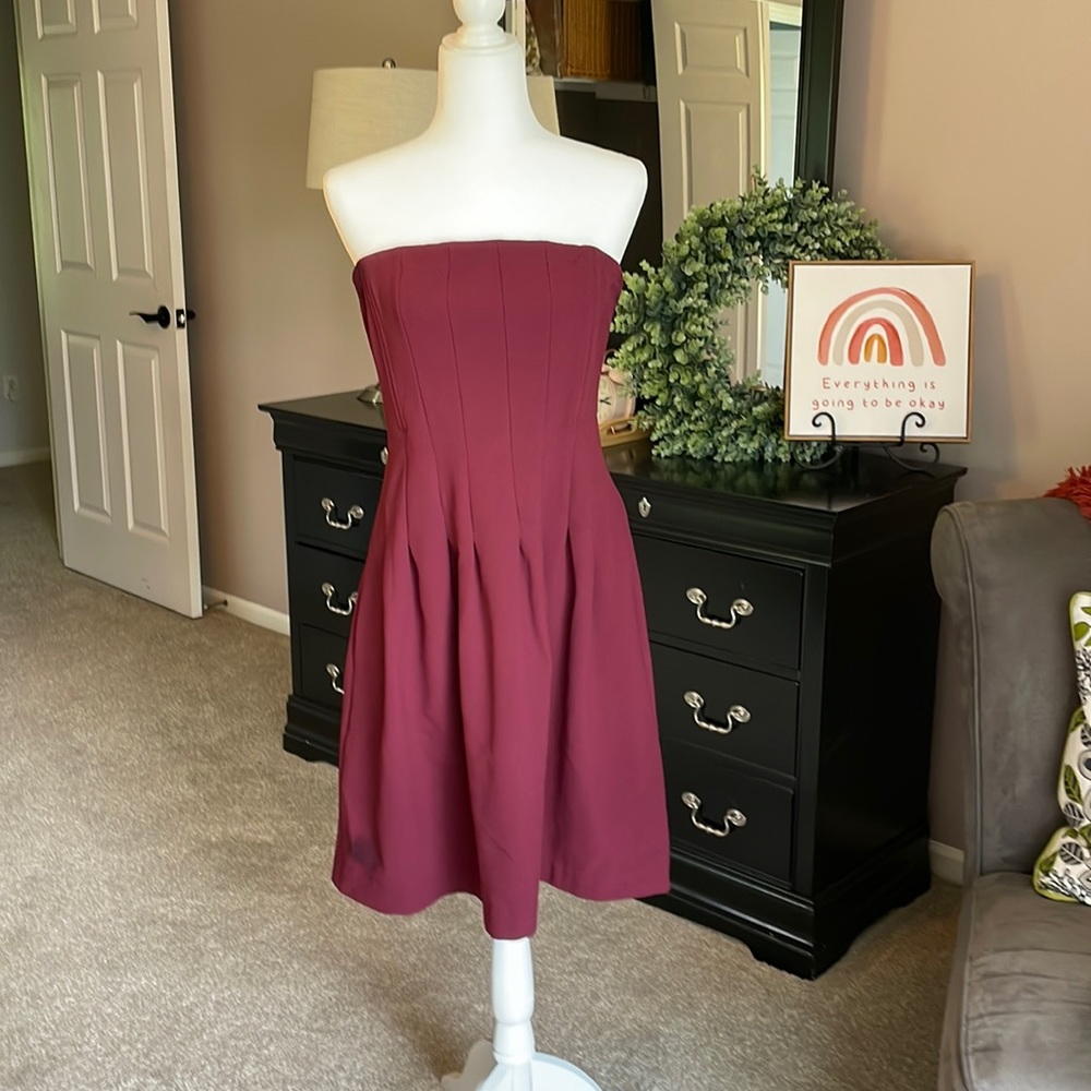 Strapless with corset like waist snatcher